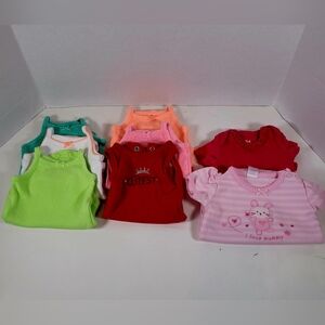 "LOT" NB Girls Onesies